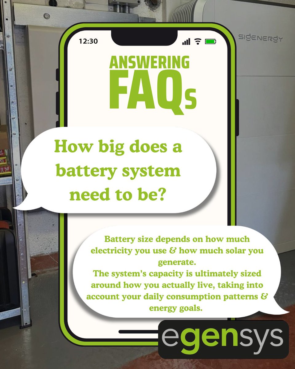 egensys's tweet photo. We'll work with you to understand your unique energy profile &amp; design a battery storage solution that perfectly aligns with your lifestyle and priorities. 🏡
#solarbattery #EnergyEfficiency #EnergyStorage #RenewableEnergy #Sustainability #BatteryStorage #EnergyIndependence https://t.co/cvKiquNSvh