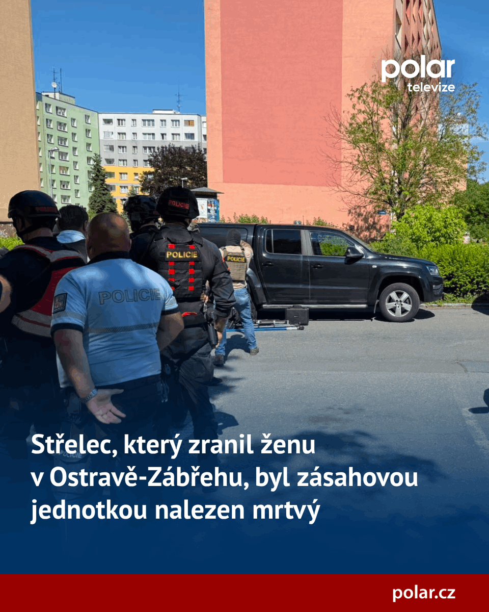 Televize_Polar's tweet photo. ‼️ V Ostravě-Zábřehu proběhl ve středu ráno zásah proti ozbrojenému muži. Muž měl postřelit ženu, ta je v kritickém stavu v péči záchranářů. Do bytu střelce vtrhla zásahová jednotka. Muže našli mrtvého. ‼️
Více na: https://t.co/naciAl1C0S https://t.co/B8KyPKHc9x