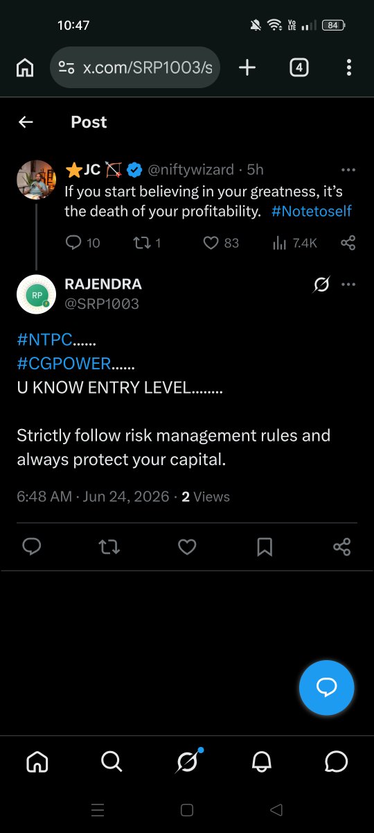 SRP1003's tweet photo. @niftywizard The market rewards discipline, not ego.
Target reached. Profits booked. Capital protected. https://t.co/KDggw3twG6