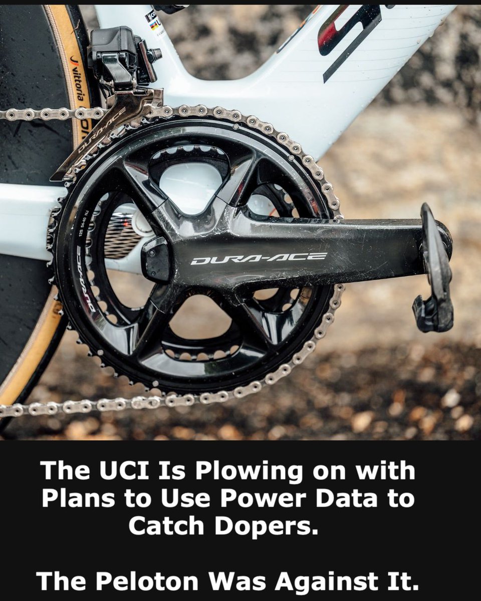 velovelovelo__'s tweet photo. The UCI is plowing on with plans to use power data to catch dopers. 

The peloton was against It.

Visma-Lease a Bike among 5 teams confirmed for controversial trial led by UCI drug testing agency which could reshape how authorities watch for cheats.
https://t.co/vJzTa6ED90 https://t.co/QFeId3cQhx