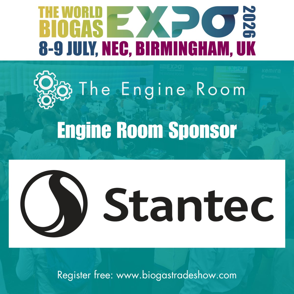 adbioresources's tweet photo. We're delighted to introduce our #WorldBiogasExpo Engine Room sponsor, Stantec, a global leader in sustainable engineering, architecture, and environmental consulting. 

Meet Stantec on stand L50.

Register free for the World Biogas Expo: https://t.co/m3SgX07CKs https://t.co/B3QqpRqP8m