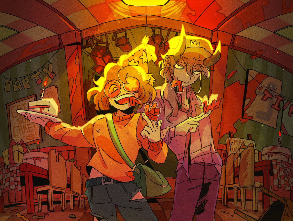 Ikaid_'s tweet photo. Happy birthday for idiots!

#squiddofanart #wemmbufanart https://t.co/u1cRSb4a0W
