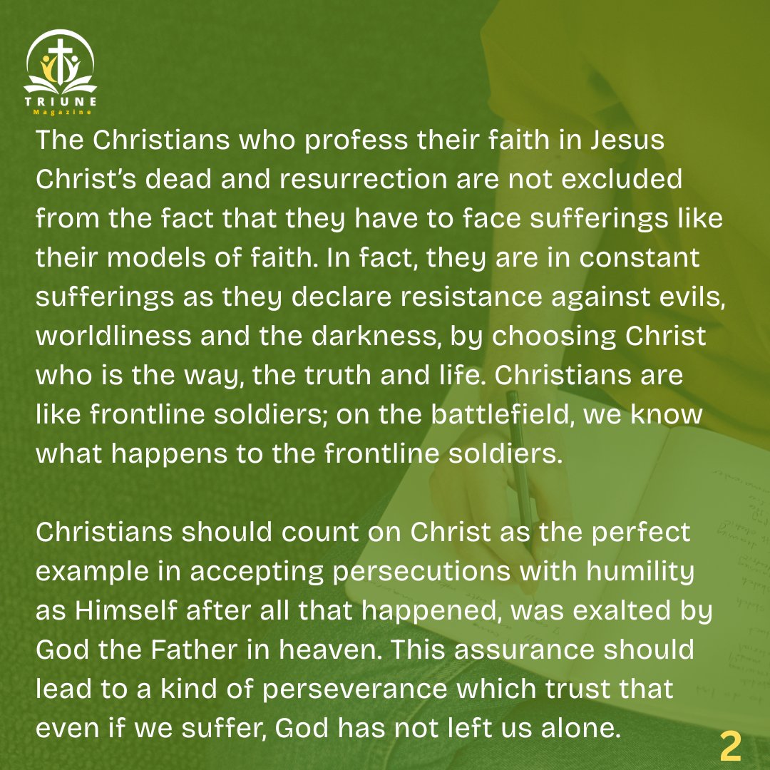 triunemagazinee's tweet photo. EDITOR'S NOTE from our Poetry Editor, @AndreaMyinga
Topic: Trials That Strengthen And Purify
The spiritual experience of Paul the Apostle with Jesus had left him with a certitude that life in God is...
#triunemagazine
#evangelism
#persecution
#christianity
#editorsnote https://t.co/fqrpl7g0Zr