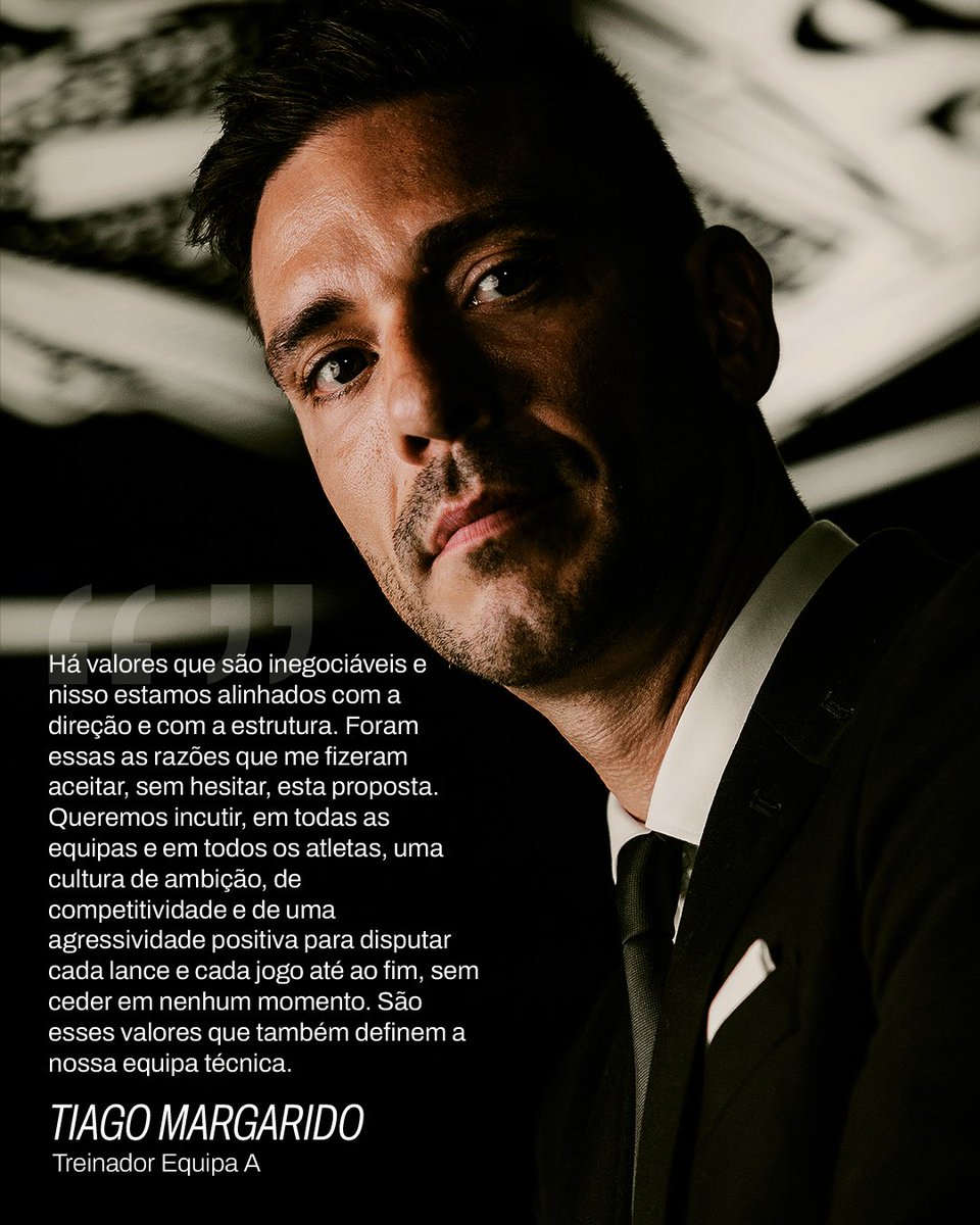 VitoriaSC1922's tweet photo. Um novo capítulo. Uma nova era. Um novo futuro. ⚫️⚪️ Tiago Margarido assume o comando técnico da Equipa A e Gil Lameiras regressa à liderança da Equipa B. https://t.co/vtlqTg1RlM