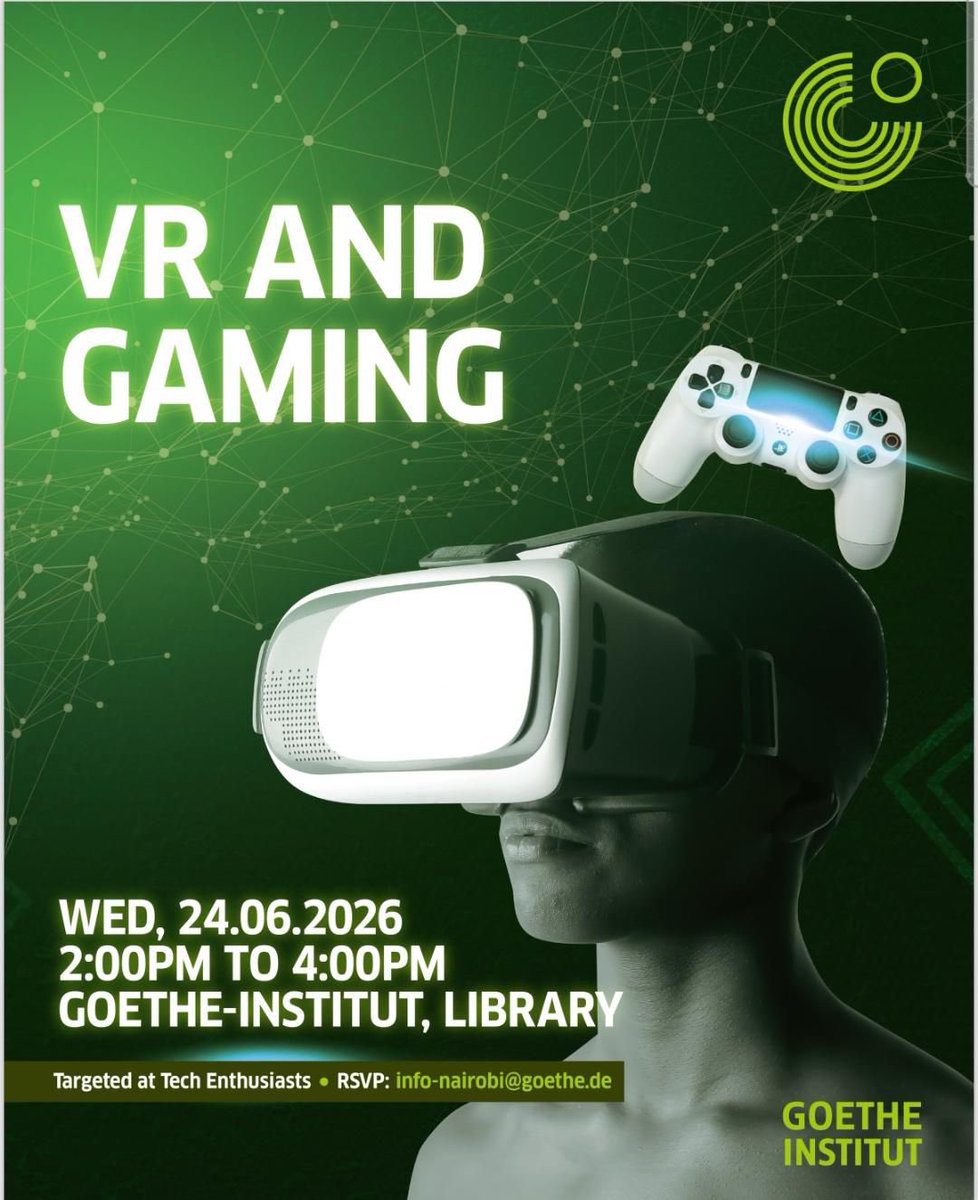 hiruthegame's tweet photo. This Wed, we're showing Hiru live at Goethe-Institut's VR &amp; Gaming session. Come play it with us before anyone else does. 2-4PM, Goethe-Institute Library. 

RSVP: info-nairobi@goethe.de https://t.co/rg2cg9aL9F