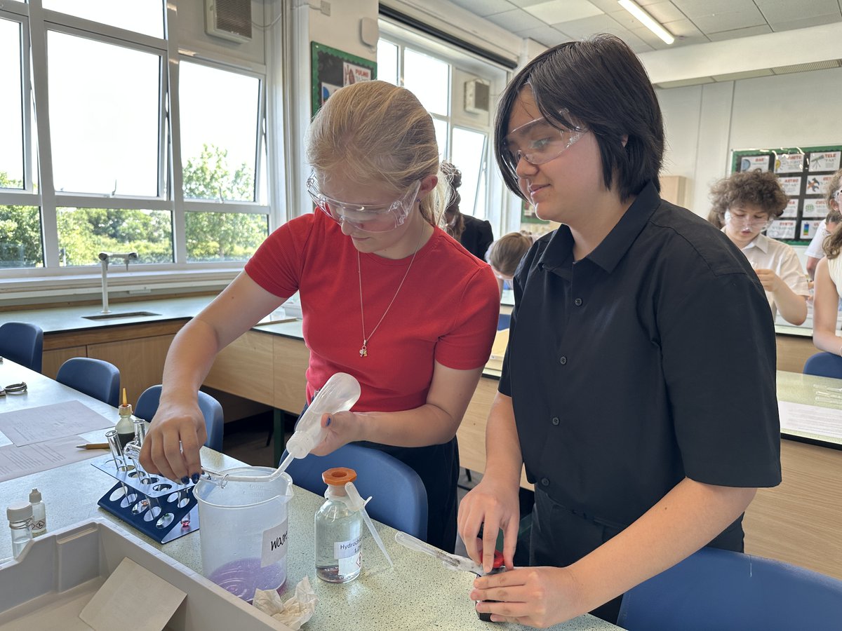 StanboroughS's tweet photo. Mrs Shah writes:
CSI Stanborough! Intrepid Chemists identified unknown solutions during our A-level Induction by carrying out a series of qualitative analysis tests, observing characteristic reactions to determine their structures, properties &amp; behaviours. Well done to all! https://t.co/D2tgALHLnE