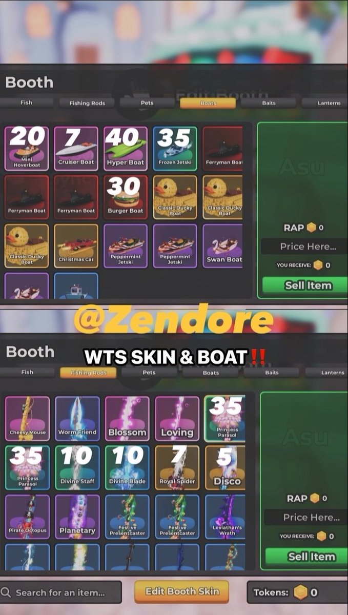 ZendoreBackup's tweet photo. Wts Skin &amp; Boat Price cek ss
Avqris/Midman on✅ https://t.co/N2ucBpj3q0