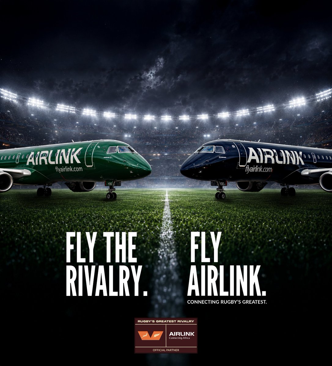Titans_Cricket's tweet photo. Congratulations to @Fly_Airlink  , our Official Flying Partner, on being named the Official Domestic Airline for Rugby's Greatest Rivalry 2026!🛬

We're proud to partner with an airline that continues to connect people, destinations and world-class sporting events across Southern Africa.

Wishing the Airlink team every success as they take rugby's greatest rivalry to new heights!

#Airlink #OfficialFlyingPartner #RugbysGreatestRivalry #TitansCricket
