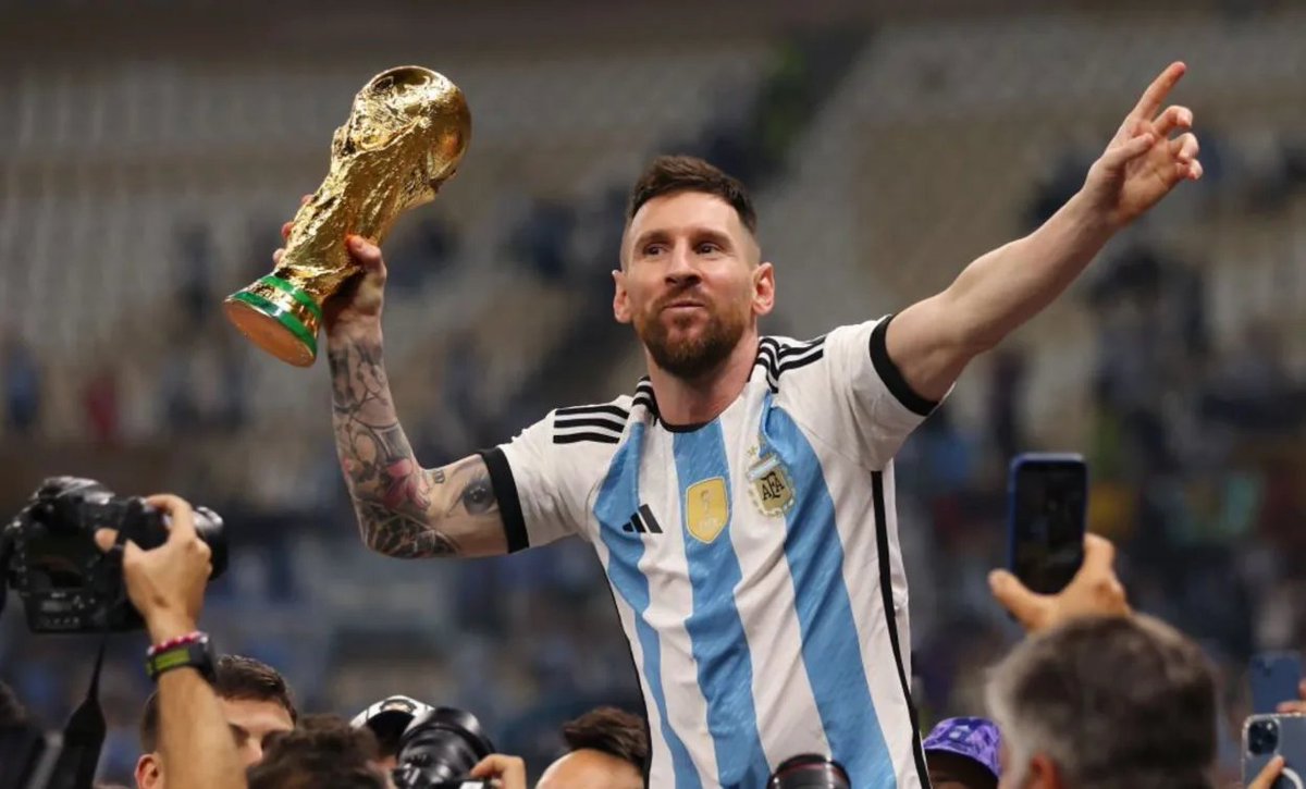 analystdotpk's tweet photo. 📊🇦🇷 Lionel Messi – ⚽FIFA World Cup Legacy
• 2006 — 1 Goal 
• 2010 — 0 Goals 
• 2014 — 4 Goals 
• 2018 — 1 Goal 
• 2022 — 7 Goals 
• 2026 — 5 Goals (Ongoing)

🔥 Total: 18 Goals https://t.co/ck2blil1Hw