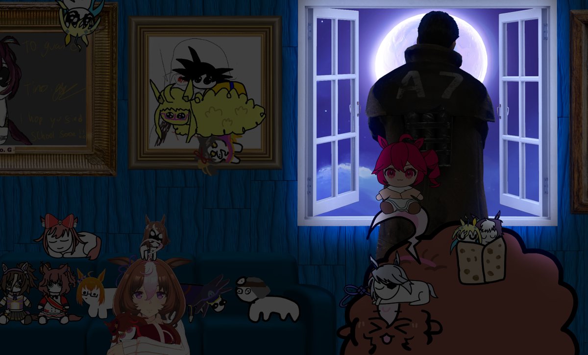 UnderpaidTCDF's tweet photo. "Oh look, Gok is here tonight."

✊: we fli!!!
☁️: Sweeee!~
🌞: MARLOS FLI AS WEL!!!
⭐️: sneakn

{I'm not holding you too hard, right?}
🕶️: i comfy darlin
{That's great}

"Goodnight Everyone. I hope you all rest well, sweet dreams." https://t.co/R2koMyaWSQ