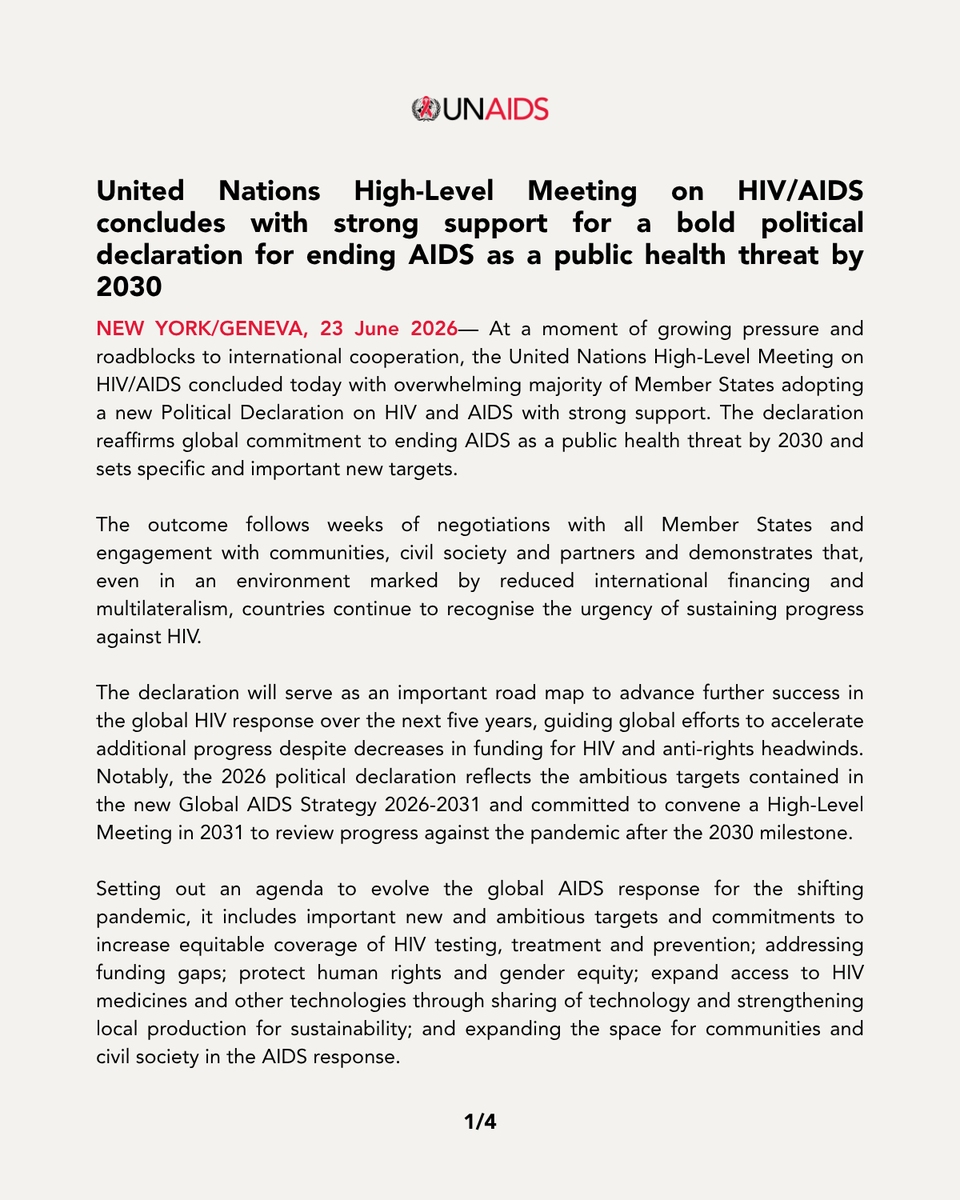 UNAIDS tweet picture