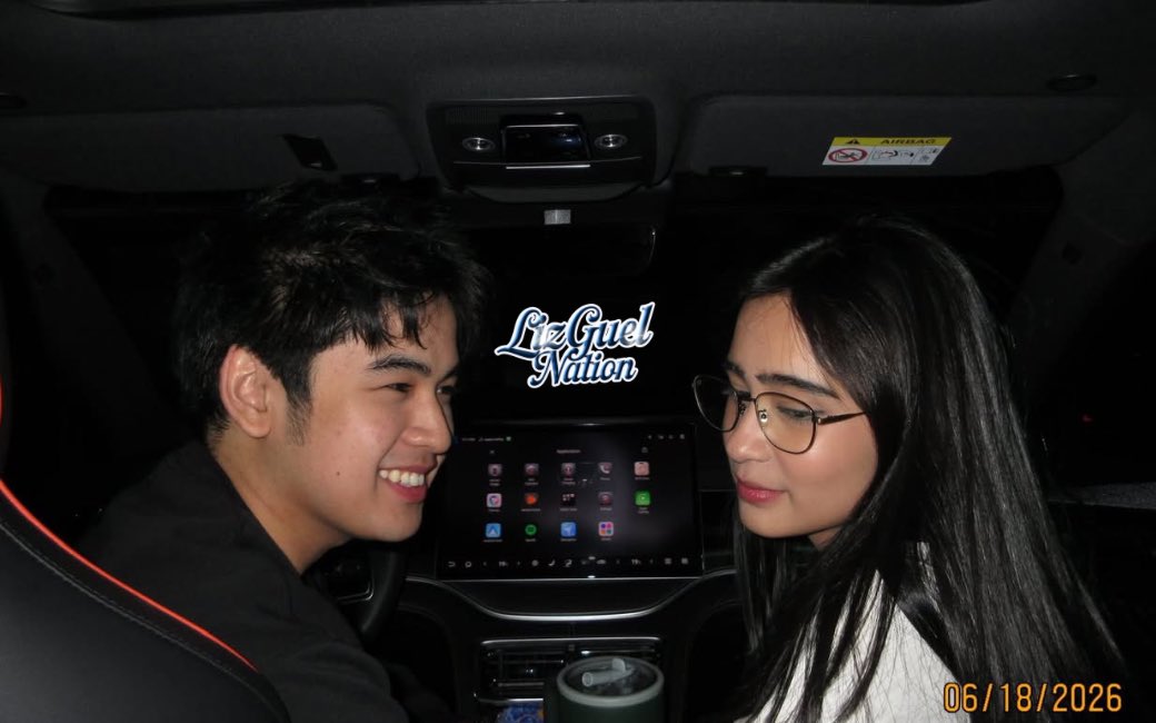 LizGuelNation's tweet photo. 🎶 I’ve got all that I need
Right here in the passenger seat
And I can’t keep my eyes on the road
Knowing that she’s inches from me 🎶

As promised, here’s the unreleased LizGuel photo as a reward for reaching our target. 🩵💛 Blushies, we can’t help but feel kilig knowing that Eliza is Miguel’s passenger princess. 👑✨

Stay tuned for more pictures to unlock!🔓🤭

#LizGuel #ElizaBorromeo #MiguelVergara