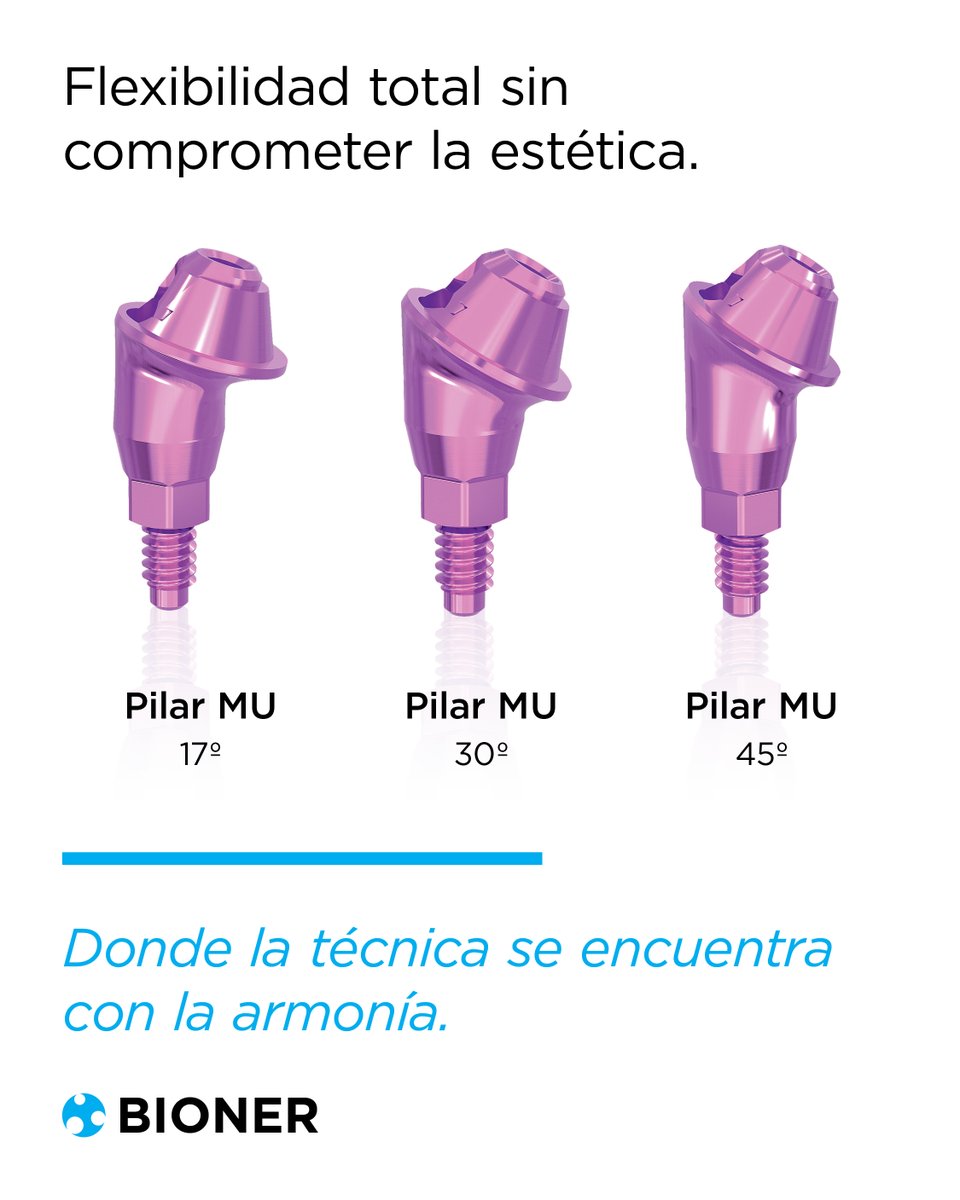 BionerSocial's tweet photo. Las soluciones protésicas de Bioner están diseñadas para ofrecer máxima versatilidad clínica, adaptándose a casos complejos sin renunciar a la funcionalidad ni a la estética. Las angulaciones extremas ya no son un límite.

#Bioner https://t.co/IF2C3fn0KR