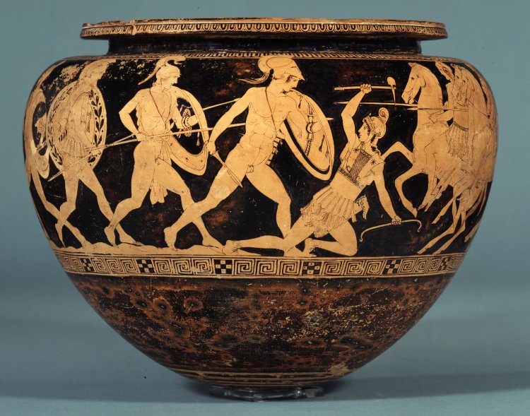 KO_Dwon_'s tweet photo. @SchlimmMorrison @kwesend @_sergiotahini Finde ich nicht. Hier z.B. eine Vase und eine Statue, beide aus dem 4. Jahrhundert vor Christus.  Das antike Griechenland ging auch über 800 Jahre bevor es ins römische Reich eingegliedert wurde, also kann man nicht immer einfach Statue X mit Fresko/Vase Y vergleichen https://t.co/3CAUgh01OR