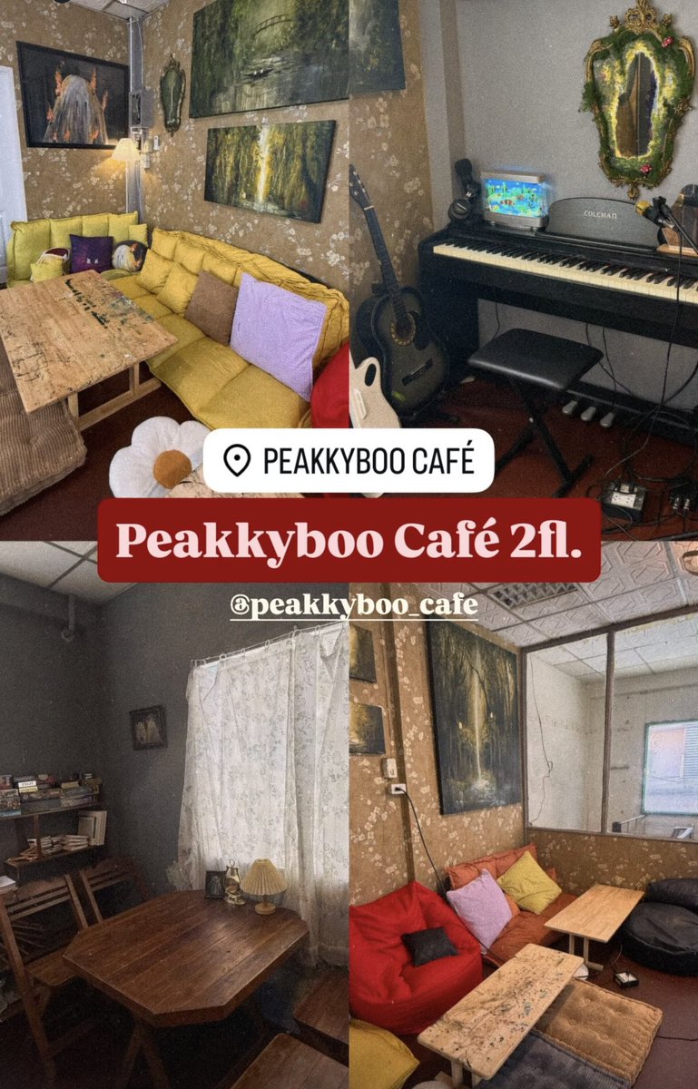 peakknbart's tweet photo. Peakkyboo Café ชั้น2 เปิดแล้วน้าา
มีบอร์ดเกมส์ให้เล่นฟรี! มีเครื่องดนตรีให้เล่นด้วย ใครสายกิจกรรมต้องมา!

📍Peakkyboo Café
จ-ศ เปิด  6:30-16:30น.
ส-อา เปิด 7:30-16:00น.

🚇MRT วัดมังกร ทางออก2 เดินต่อมา 800ม.

🚗รถยนต์จอดได้ที่ รพ.กลาง (วันอาทิตย์จอดในซอยร้านได้) ถ้าอยากจอดหน้าร้านให้โทรจองที่จอดก่อนนะคะ🥰

🛵มอเตอร์ไซจอดหน้าร้านได้ค่ะ (ไม่ต้องจอง)

#คาเฟ่ #คาเฟ่เปิดใหม่ #คาเฟ่ใกล้ฉัน #คาเฟ่กรุงเทพ