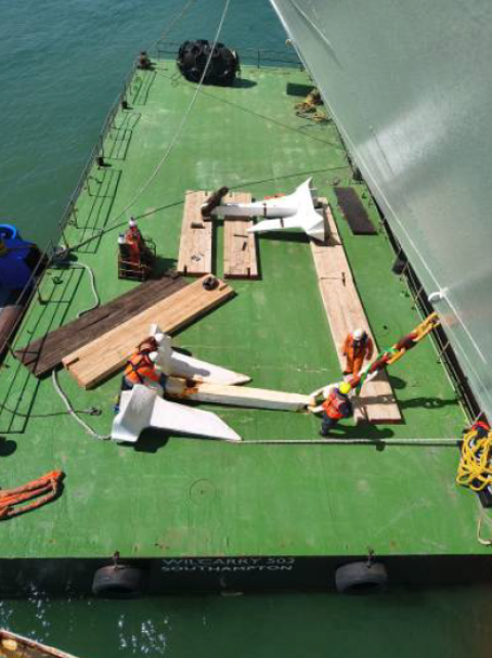 WillShipping's tweet photo. We recently assisted a cruise ship with an anchor change in Southampton, which was delivered to 21 Berth and exchanged using the Willdiscover and Wilcarry 300. The Willdiscover’s 170t Heila crane helped complete the operation efficiently.

 https://t.co/Vu9UVFFxZS 

#marine https://t.co/H4X0pbW4hg