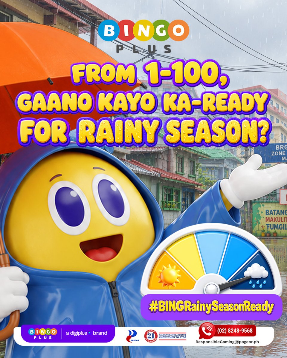 Bingoplusph's tweet photo. Syempre 100% nang ready sa paulan ng prizes for BP Community ☔😉
#BingoPlusPH https://t.co/KXjZksbUzT