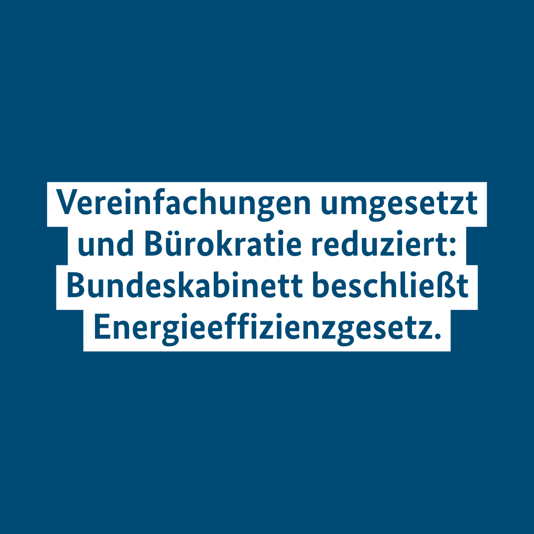 BMWE_'s tweet photo. Das Kabinett hat das Energieeffizienzgesetz beschlossen, mit dem wir die Effizienzvorgaben an Unternehmen &amp; öffentliche Hand anpassen. „Energieeffizienz senkt Kosten, stärkt die Versorgungssicherheit und erhöht die Wettbewerbsfähigkeit unserer Unternehmen“, so Ministerin Reiche. https://t.co/RxdUcAvKAS