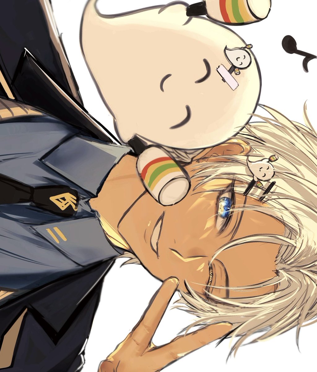 90_cis's tweet photo. お揃いの俺らちょー可愛くね？

 #絵ブラヒム https://t.co/TrAkGHwfVp
