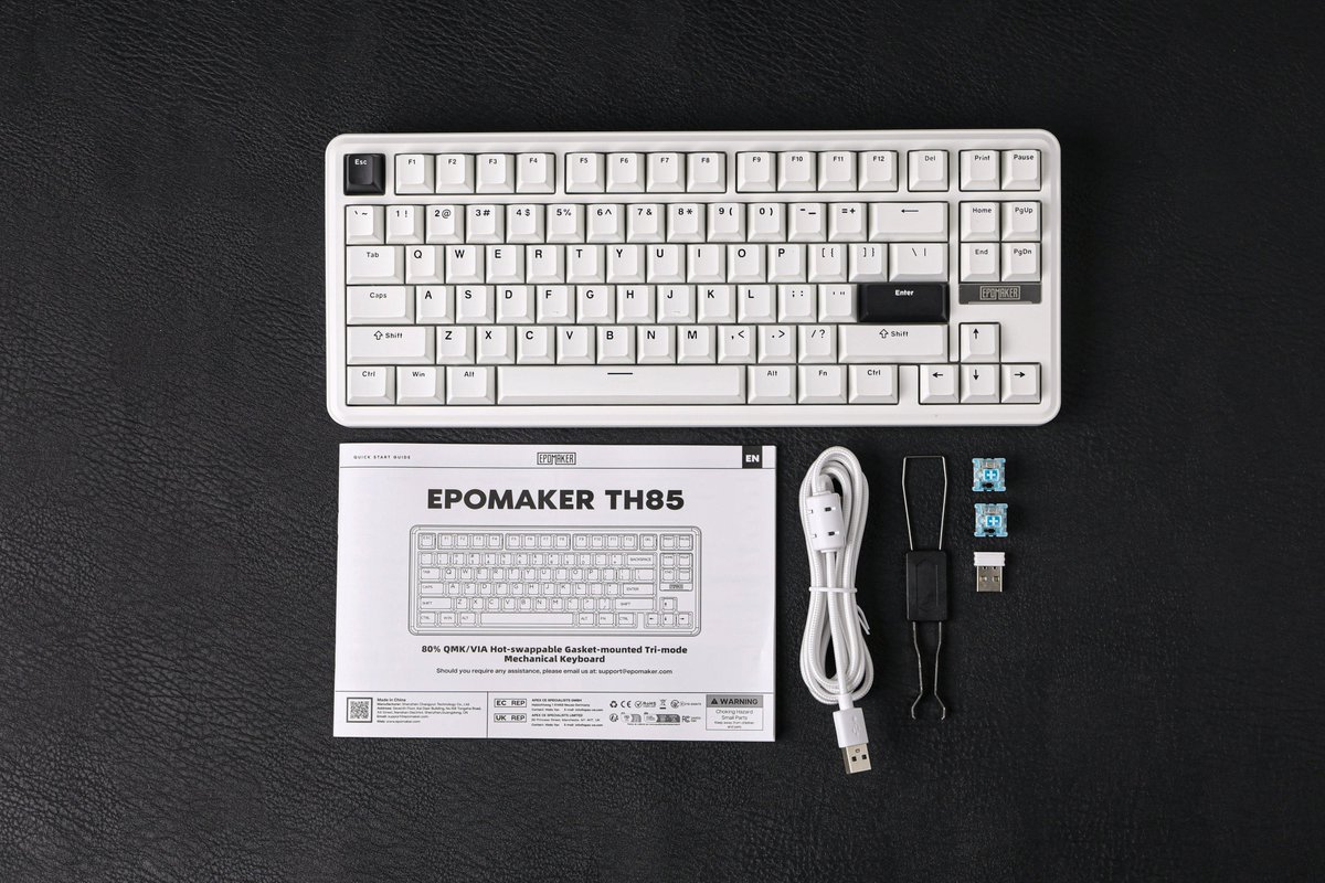 EpomakerK's tweet photo. 🚨 WAIT—THIS KEYBOARD IS ONLY 84 KEYS?!

🔥 QMK / VIA fully programmable
🔥 Triple-mode wireless freedom
🔥 Hot-swappable

PD week is HERE! Bio Link!

#TH85 #epomaker #epomakerkeyboard #setup #gaming https://t.co/QaSDbc8ERo