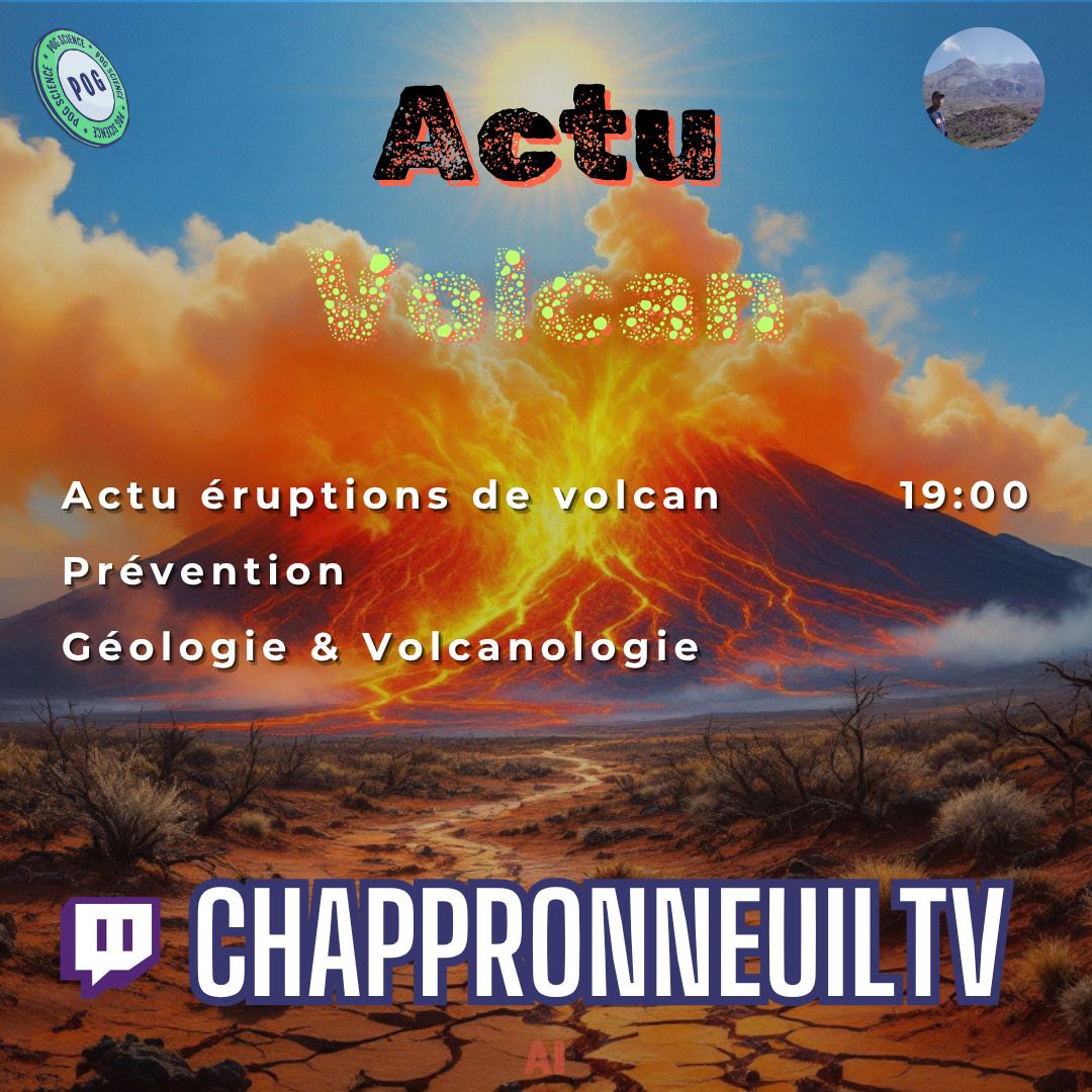 chappronneuiltv's tweet photo. On se retrouve à 19h00 pour notre Hebdo des Volcans.
🔗 https://t.co/XkNvpo1wJu
On ira au japon, en France, et on verra l'envie des viewers pour le choix des volcans en éruptions.
#actu #sciences #eruption #volcan https://t.co/HFTJk2kT4i