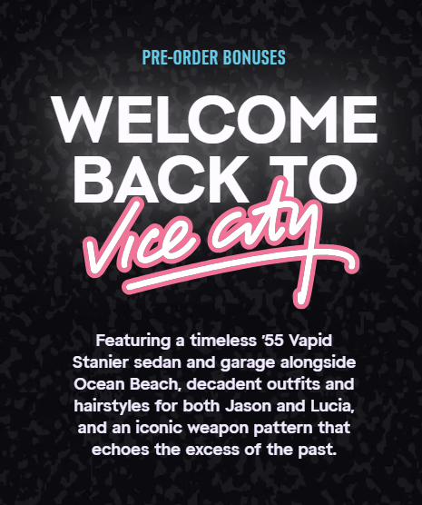 NinjaGTAVI's tweet photo. GTA CONFIRMED PRE_ORDER BONUS! 🔥

This is everything that's included:
- 1 Car: Vapid Stanier '55 🚗
- Clothes and haircuts 👕
- Weapon skin 🔫

#GTA #GTA6 #RockstarGames https://t.co/MxCgxZLxQG