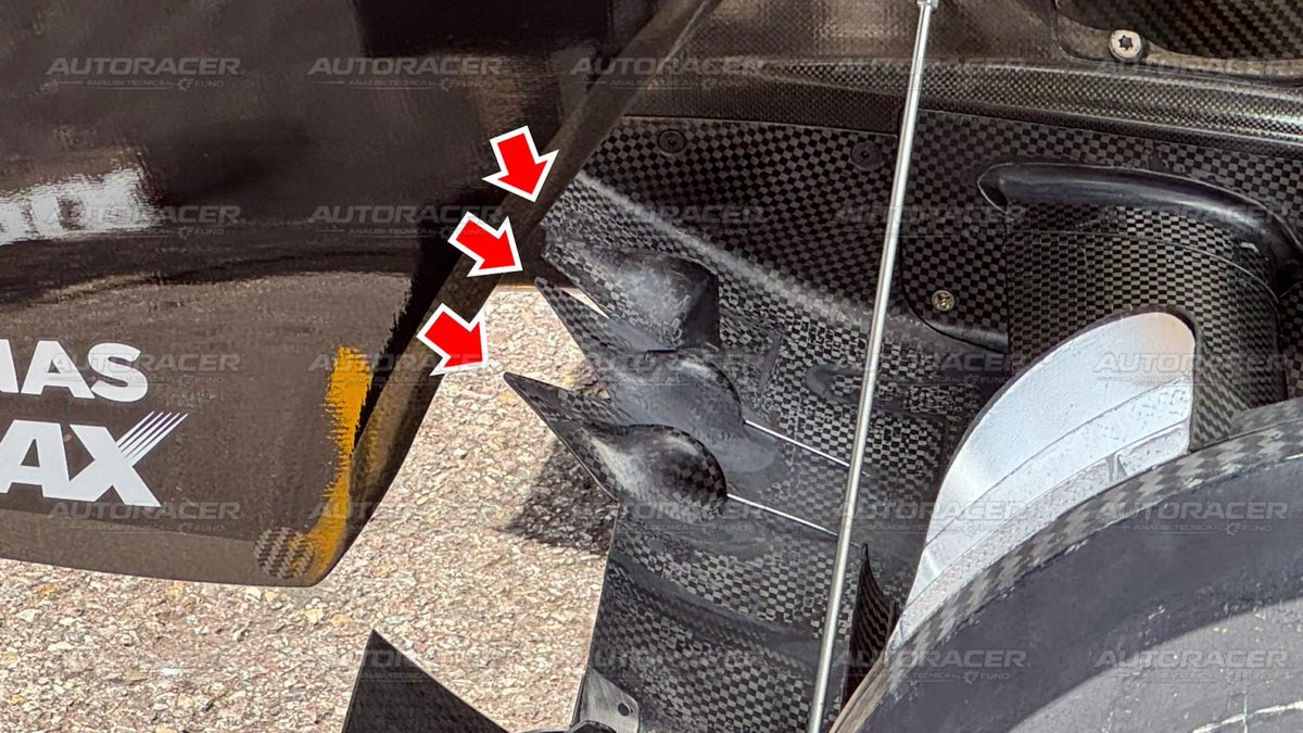 fiagirly's tweet photo. 🚨 | The FIA is reportedly set to ban Mercedes’ diffuser extensions through a Technical Directive (TD). 

The clarification could be issued before Austria, though Mercedes are reportedly pushing for a delay.

This comes after Ferrari challenged the interpretation, arguing it opened the door to even more extreme diffuser concepts.