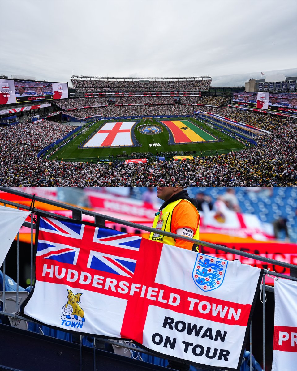 htafc's tweet photo. Town over land and sea ✈️

Come on England 🏴󠁧󠁢󠁥󠁮󠁧󠁿❤️

#htafc | #ThreeLions https://t.co/9NXWM7Gw8P
