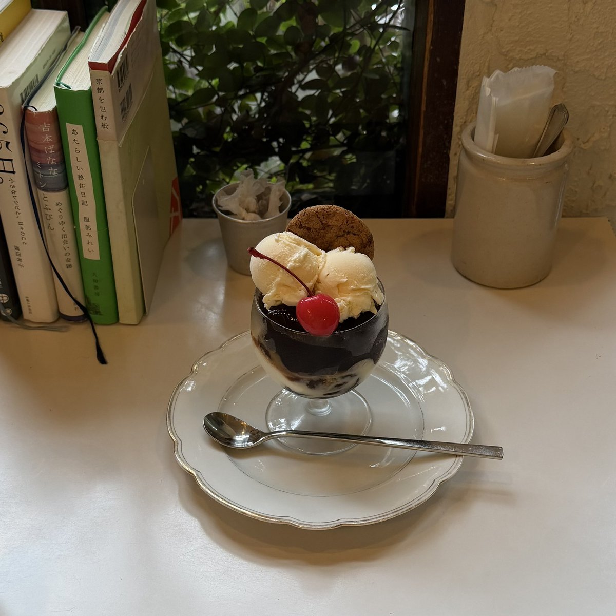 __mi___75's tweet photo. 珈琲ゼリーパフェ🍒 https://t.co/K6dBu2Gxci