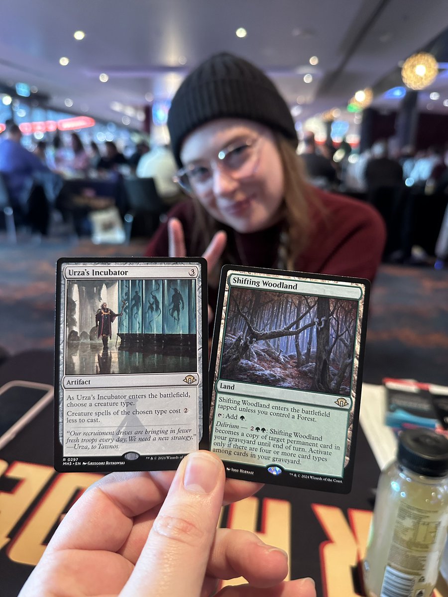 LHP64D's tweet photo. We’re at the Marvel Super Heroes release event at Marvel Stadium in Melbourne!

They even had a store so we had to cop some MH3 and Emily pulled some heat 😍

#MTGxMarvel https://t.co/nriHoCYjPT