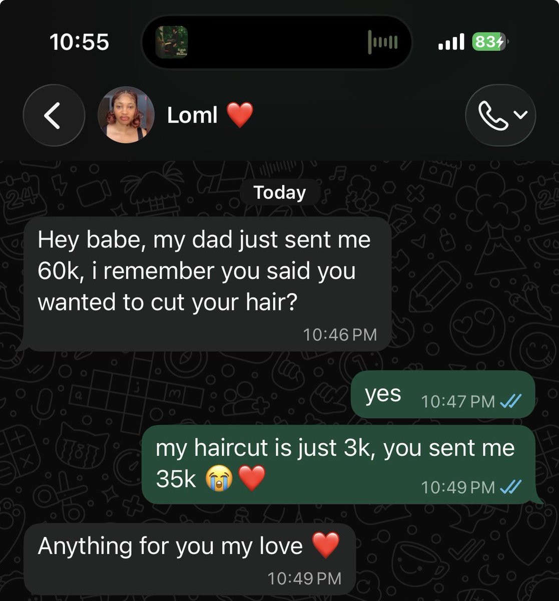 mide_io's tweet photo. if i leave her make i bend 🥹❤️ https://t.co/g1yDDLLeca
