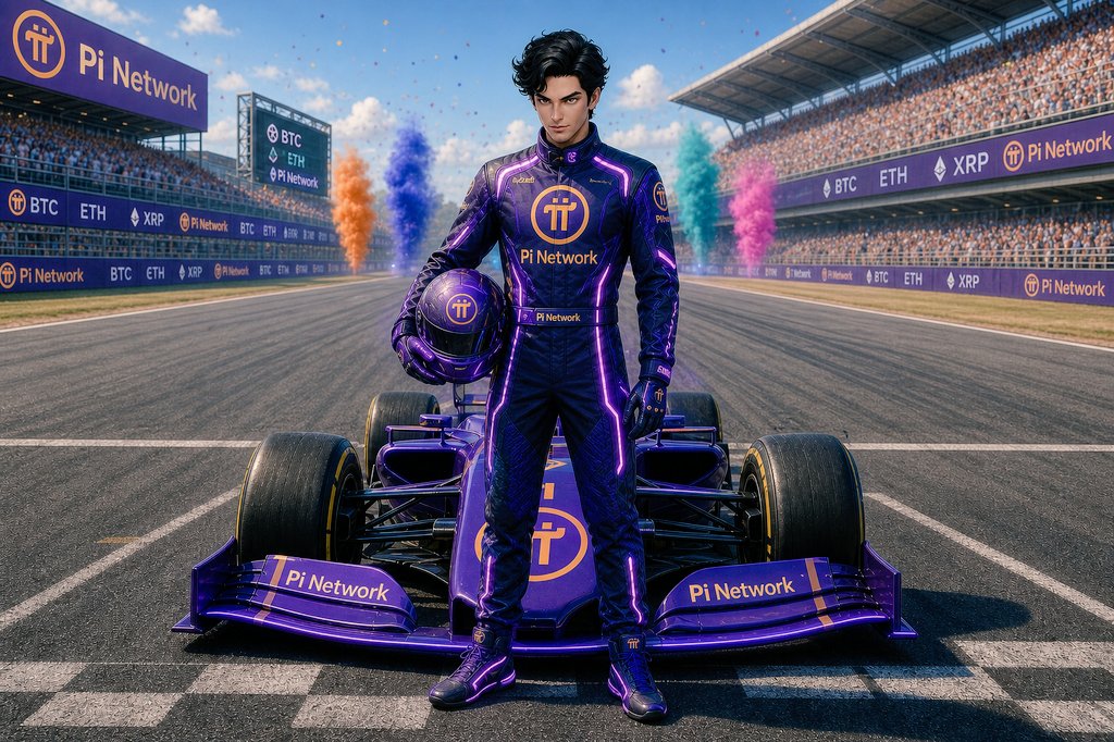 valuespreading's tweet photo. Pole position secured. 🏁 While others are still warming up the engine, Pi Network is already on the grid. The future of Web3 doesn't wait — it races. Are you riding with us? #PiNetwork https://t.co/lByJw66t6Z