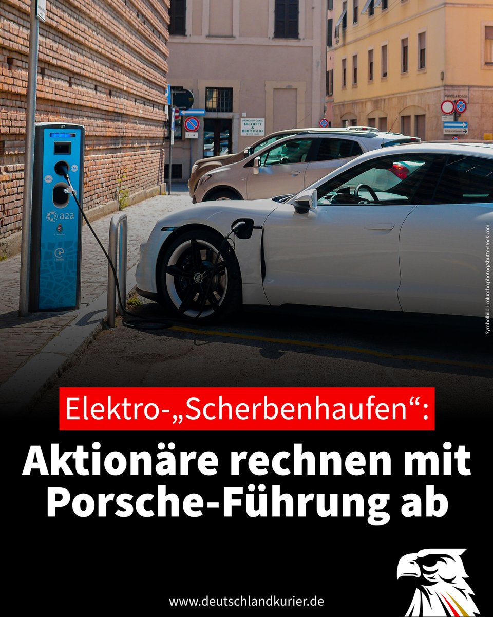Deu_Kurier's tweet photo. Elektro-„Scherbenhaufen“: Aktionäre rechnen mit Porsche-Führung ab

Auf der virtuellen Hauptversammlung der Stuttgarter Sportwagenschmiede Porsche ist es zum offenen Eklat gekommen. Aktionäre warfen Vorstand und Aufsichtsrat strategische Fehlentscheidungen vor. Die Kritik richtete sich vor allem gegen eine verfehlte Elektro-Strategie.

„Wir Aktionäre blicken heute auf Porsche und sehen einen Scherbenhaufen“, sagte Ingo Speich von der Fondsgesellschaft Deka. Ein Vertreter des Vermögensverwalters DWS beklagte, die einst florierende Sportwagenschmiede sei „auf dem Standstreifen“ liegengeblieben.

Konkret richtete sich der Unmut der Investoren auch gegen den Aufsichtsrat: Personalentscheidungen seien zu spät getroffen, Ex-Chef Oliver Blume zu lange in seiner überlastenden Doppelrolle bei VW und Porsche belassen worden. Die verfehlte Elektro-Strategie des Vorstands sei nicht ausreichend kontrolliert worden, hieß es weiter.

Markus Kienle von der Schutzgemeinschaft der Kapitalanleger sagte, man fühle sich an das Bild der drei Affen erinnert: „Nichts hören, nichts sehen, nichts sagen. Man müsste fast sagen, es fehlt der vierte Affe: nichts verstehen“.