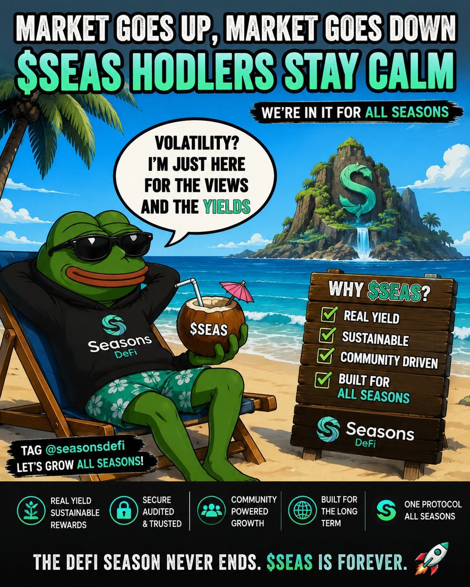 tsam02l's tweet photo. @SeasonsDEFI $SEAS https://t.co/PXOo3Tv6YJ