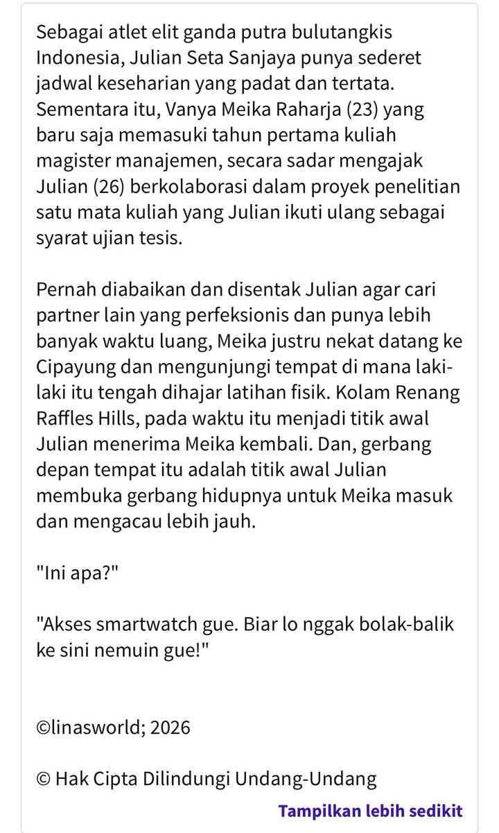 lnfn21's tweet photo. @Senasinisono @wattpadmenfess_ ini kak sinopsisnya ✨ https://t.co/ZtRsfYeoDh