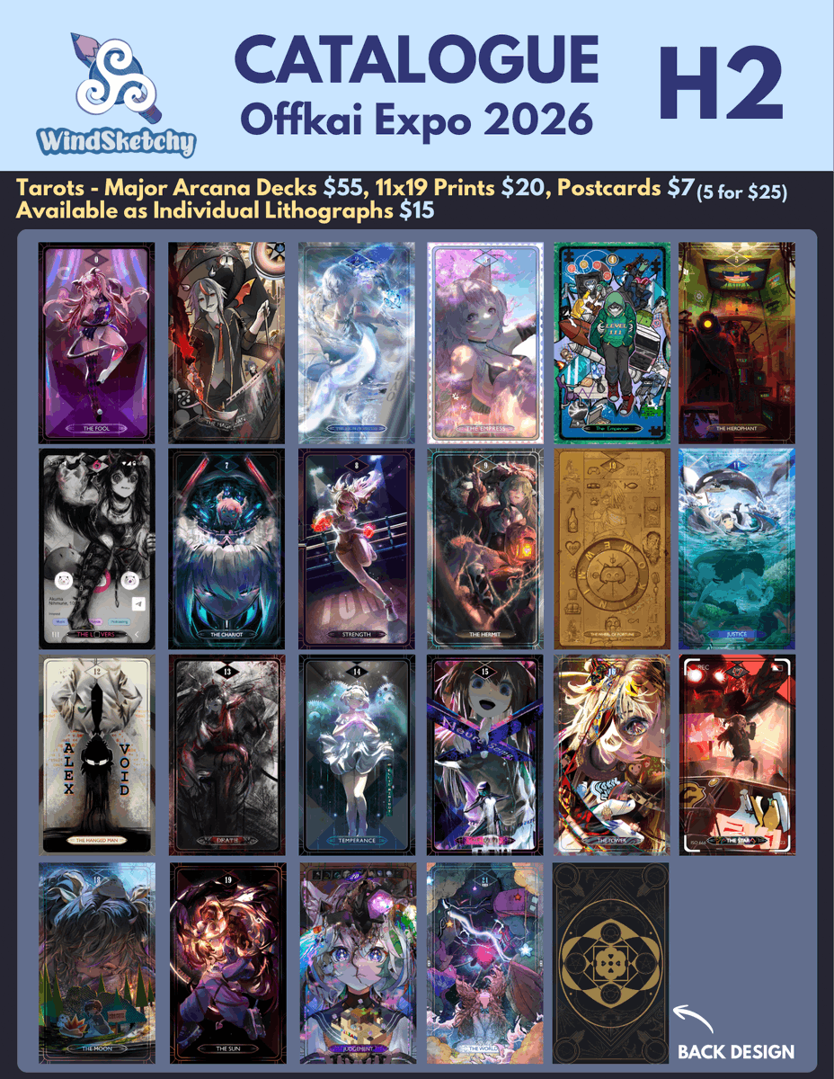 WindSketchy's tweet photo. Local crashout artist WindSketchy (me) finished a (tentative) catalog for Offkai Expo. I’ll be at table H2! See you there! (especially Swarm members).

Going to be taking a bit of a vacation out of state until then, though I’ll try to squeeze out one more art piece if I can. https://t.co/eMqsZmLCEM