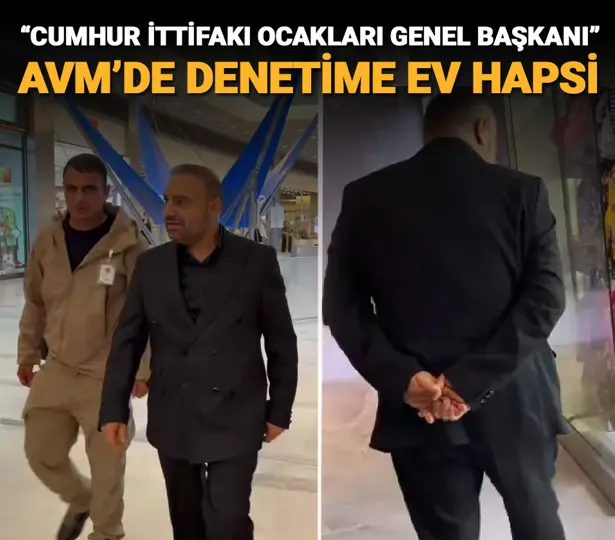 ntv's tweet photo. AVM'DE DENETİM YAPMIŞTI
"Cumhur İttifakı Ocakları Genel Başkanı” sıfatıyla gezen kişiye ev hapsi

https://t.co/YtVEhD24aK

Foto: NTV https://t.co/aAMfb496xg