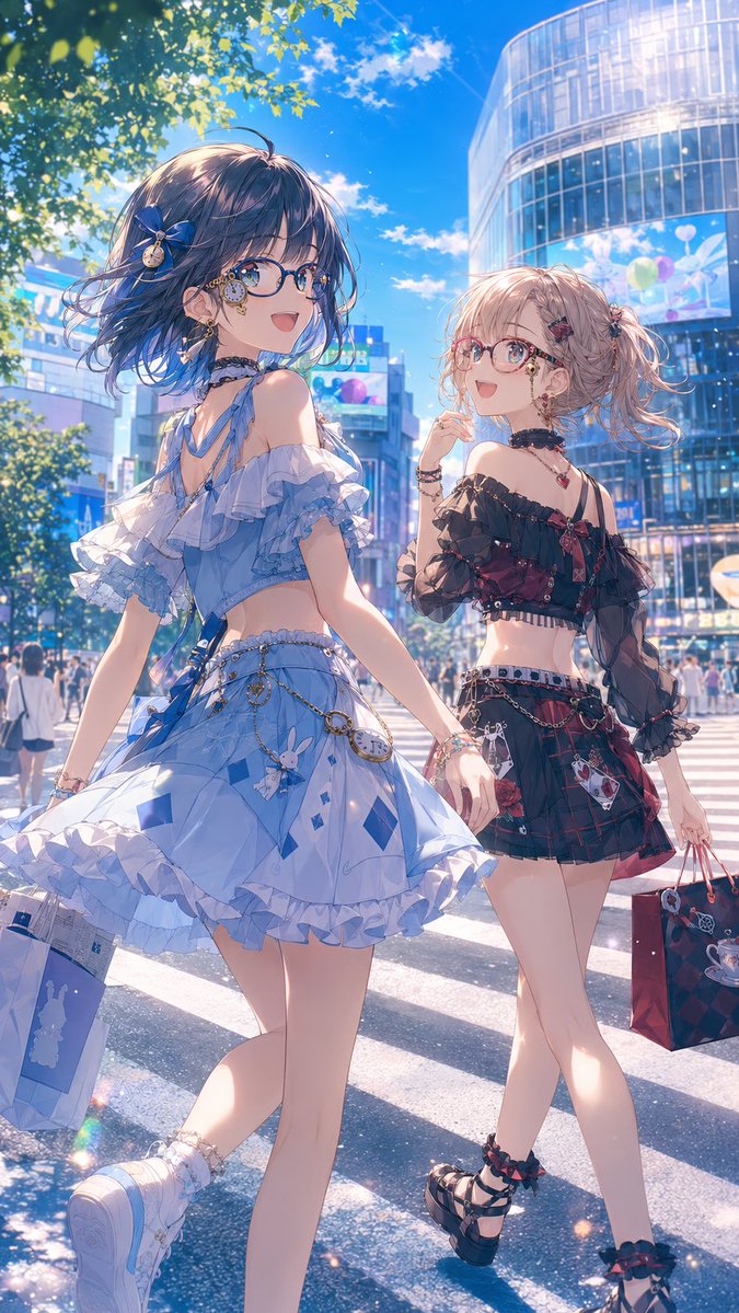 渋谷のアリス達 待ってました〜٩(๑❛ᴗ❛๑)۶🎉 初夏の渋谷アリス