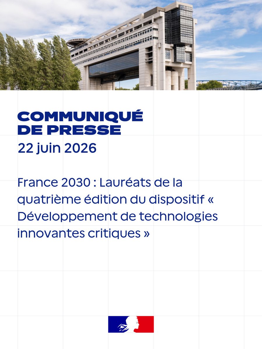 France 2030 : Lauréats de la quatrième édition du dispositif « Développement de technologies innovantes critiques »