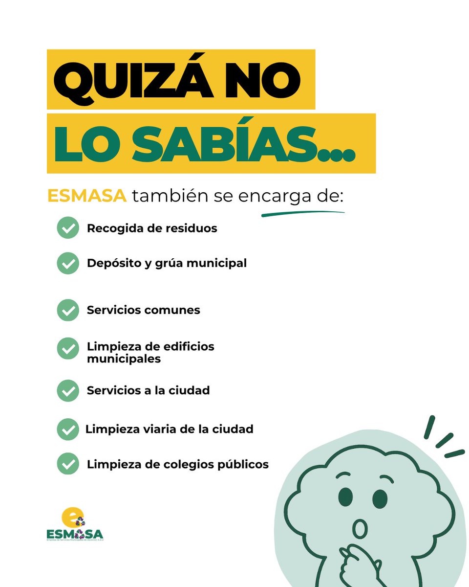 EsmasAlcorcon's tweet photo. 💡 Cuando pensamos en ESMASA, solemos asociarla a la limpieza urbana o la recogida de residuos

📌 Pero, detrás hay muchos otros servicios que contribuyen al funcionamiento de Alcorcón https://t.co/PcnHpXzBsq