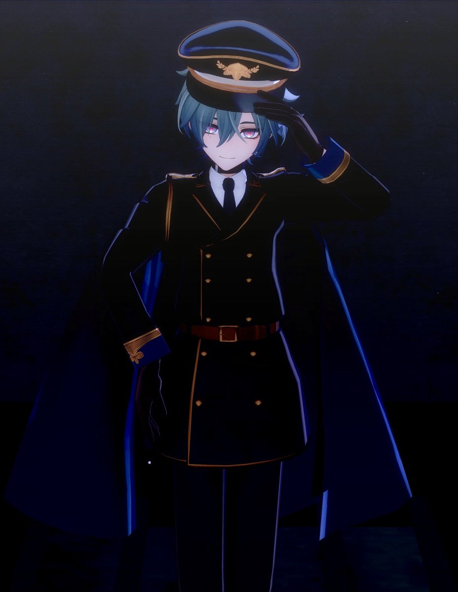 Rai__mmd's tweet photo. 元の衣装も騎士服だから、軍帽被るだけでもそれっぽくなってカッコイイ✨
帽子だけの方も全身お着替えもどっちも好き🥰
#原神MMD #ローエン #Lohen https://t.co/hPcQO0BNHY