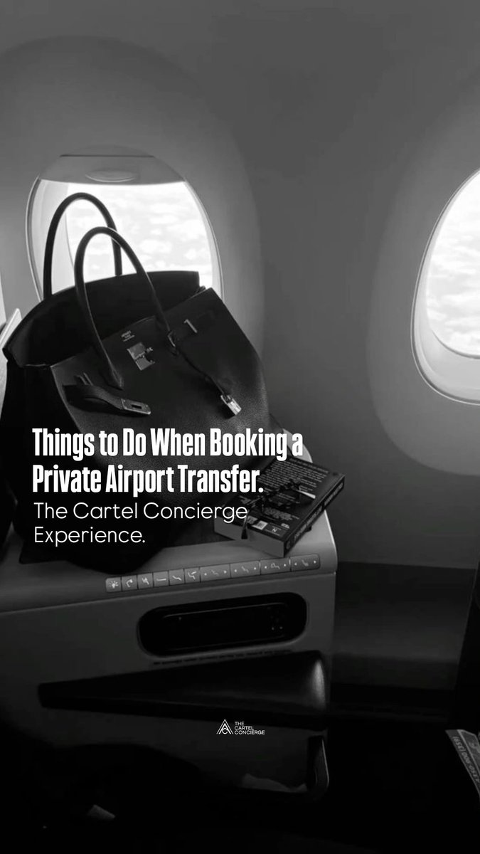 cartelconcierge's tweet photo. Here are key things travelers should do when booking a private chauffeur or airport transfer through The Cartel concierge.

Bonus Tip: Book early, especially during peak travel seasons, holidays, and major events, to guarantee availability and the best vehicle options. https://t.co/rngmSGY6zr