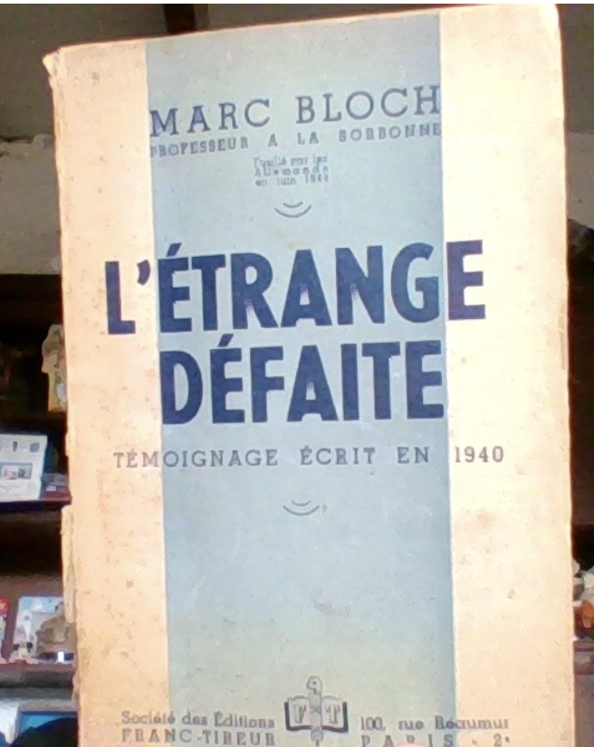 lorenzokamel's tweet photo. in questi giorni, 80 anni fa , usciva "La strana disfatta", libro scritto da Marc Bloch nell'estate del 1940: "Sono nato ebreo", scrisse, "ma muoio francese".
Rifiutava l'idea che l'origine religiosa o etnica potesse prevalere sulla cittadinanza. https://t.co/LpztK1sAXm