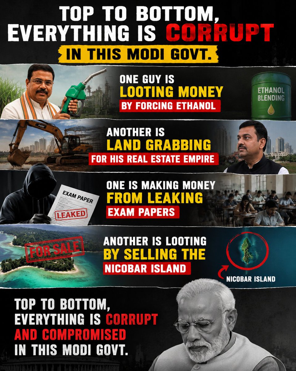 IEC_Voice's tweet photo. One controversy after another.

Students worry about paper leaks.
Farmers worry about prices.
Youth worry about jobs.
Citizens worry about rising costs.
Meanwhile, the government says everything is under control.
How much longer will people keep believing that?
#BJP #governance https://t.co/T9PYFXEers