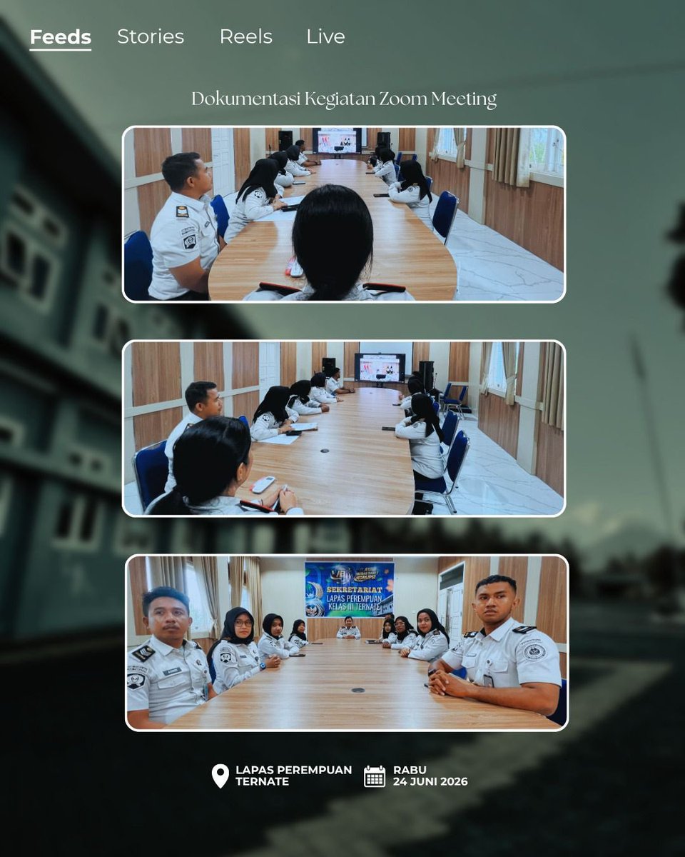 TernateLpp's tweet photo. Lapas Perempuan Kelas III Ternate Mengikuti Pengarahan Para Pimpinan Tinggi Direktorat Jenderal Pemasyarakatan https://t.co/9JTi0bEj9c