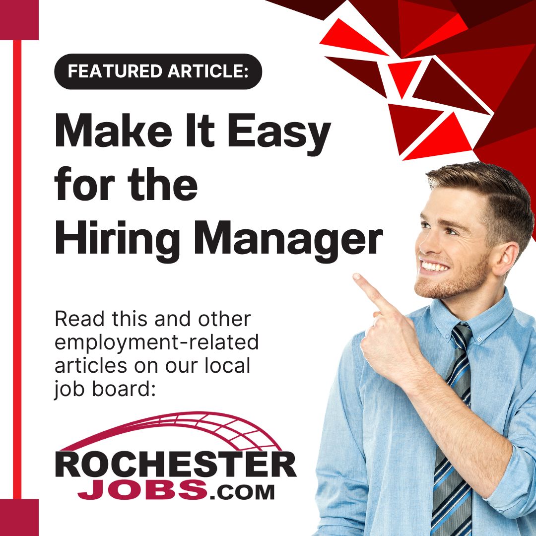 RochesterJobsT's tweet photo. HR expert Joe Stein highlights a few items (such as following instructions and being available to talk) to make it easy for the Hiring Manager to see why you deserve an interview. Find his article on our local employment site: https://t.co/6nwTbGKMpo 
#TuesdayTips #RochesterJobs https://t.co/GFGhZKCV1A