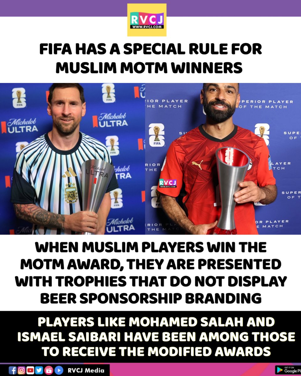 RVCJ_Sports's tweet photo. Fifa changed rules for muslim players! https://t.co/oxE5asyEg1