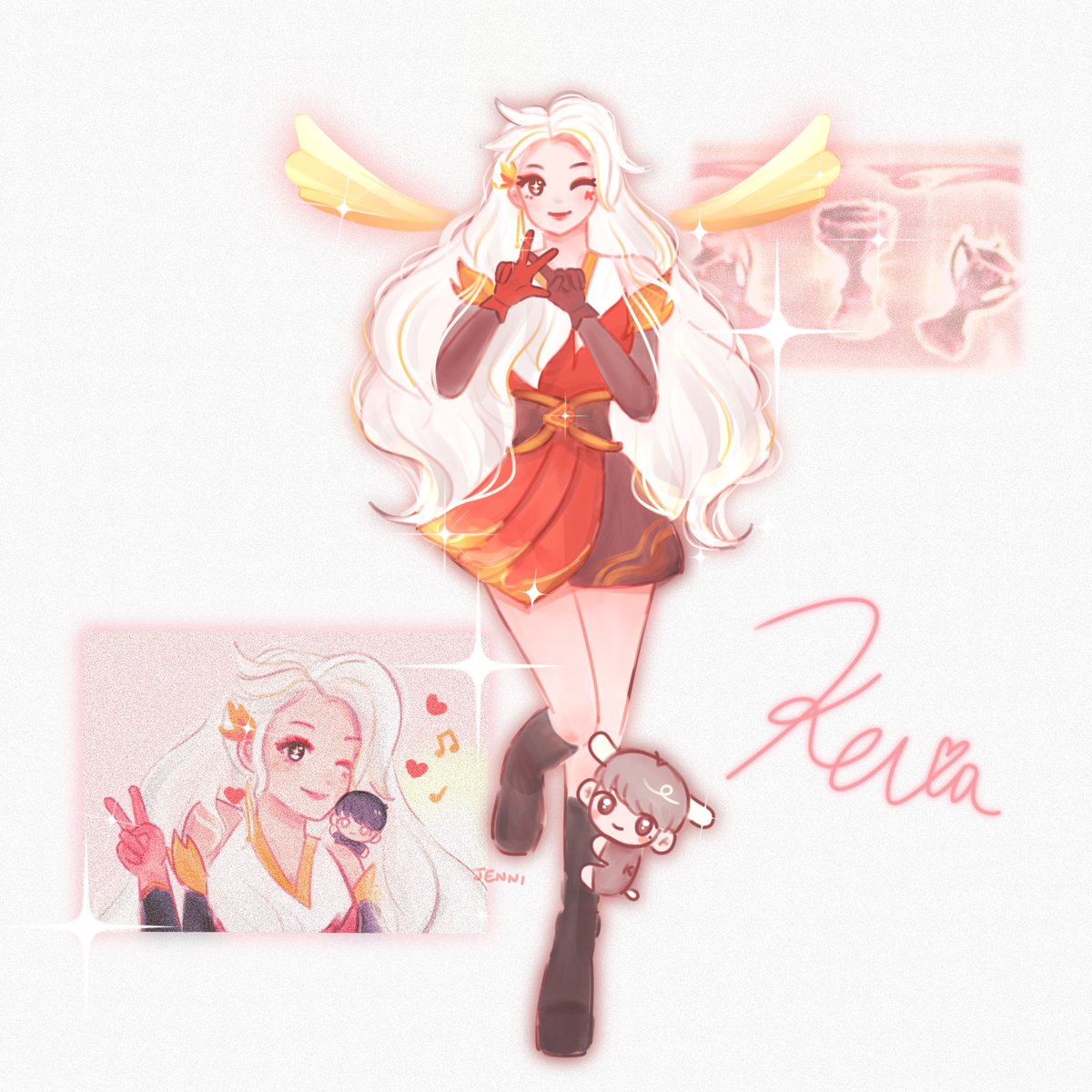 QTWOOJlNNY's tweet photo. Pretty girl keraphine  💘✨🎶🐶 

#T1 #T1WIN #KERIA #Seraphine @T1Keria https://t.co/EUOlXfJ9Gb