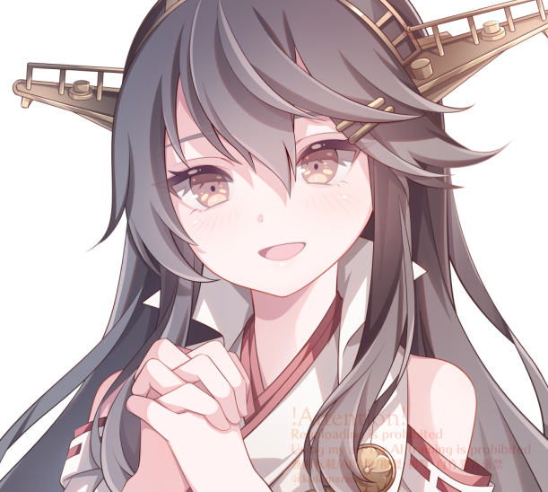 kukimaru666's tweet photo. 提督に微笑みを向ける榛名ちゃん！

#艦これ https://t.co/pEyXaB6E6G