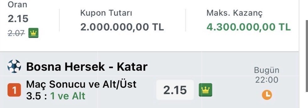 betvison's tweet photo. Beyler dikka BABAANNEMİN ALTINLARINI   bu tercihe bastım !

Tam tamına 2.000.000₺ !

Gelmezse BABAANNEM  S1ker beni bi de yorumlarda siz s1kersiniz !

Büyük bir kumar oynuyoruz …. https://t.co/uVbfKObEMO
